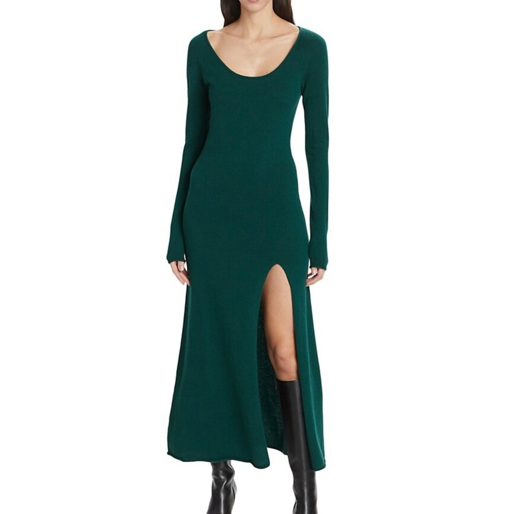NWT Reformation
Jennita Cashmere Midi-Dress Green Small $378